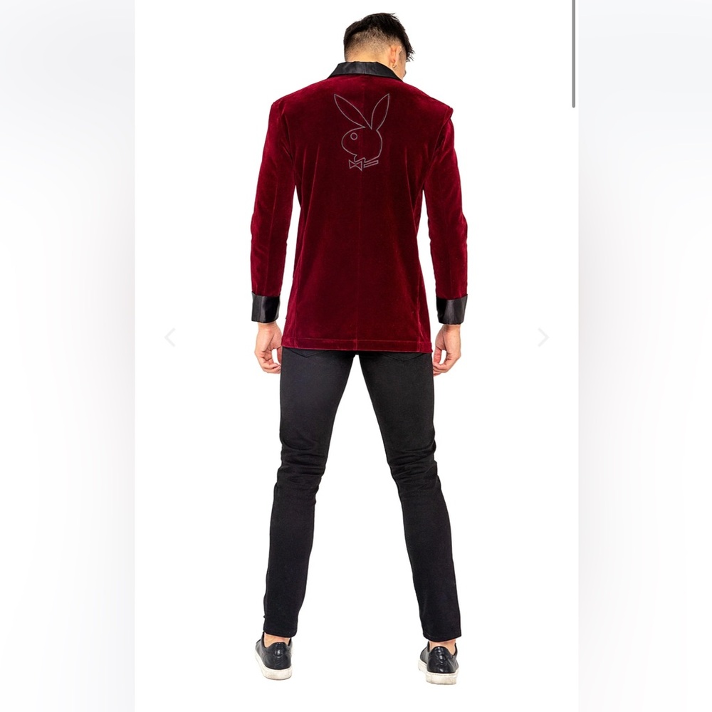 NWT MEN’s Playboy Smoke Lounge Gent Costume size SMALL - Picture 6 of 8